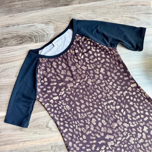 LuLaRoe Leopard Print Midi Bodycon Ranglan Sleeve Casual Work Party Dress Size S - Picture 2 of 8